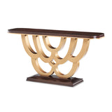 Camellia Field Pecan Warm Pecan Camellia Field Console Table Warm Pecan from Michael Amini - Luna Furniture
