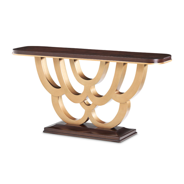 Camellia Field Pecan Warm Pecan Camellia Field Console Table Warm Pecan