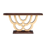 Camellia Field Pecan Warm Pecan Camellia Field Console Table Warm Pecan from Michael Amini - Luna Furniture