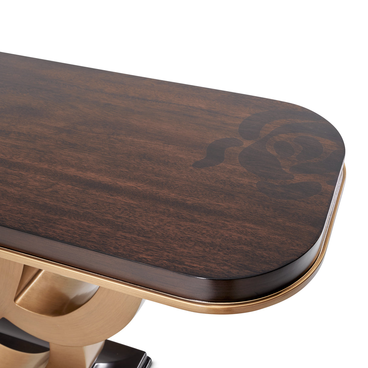 Camellia Field Pecan Warm Pecan Camellia Field Console Table Warm Pecan from Michael Amini - Luna Furniture