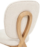 Camellia Field Pecan Warm Pecan Camellia Field Vanity Chair Warm Pecan from Michael Amini - Luna Furniture