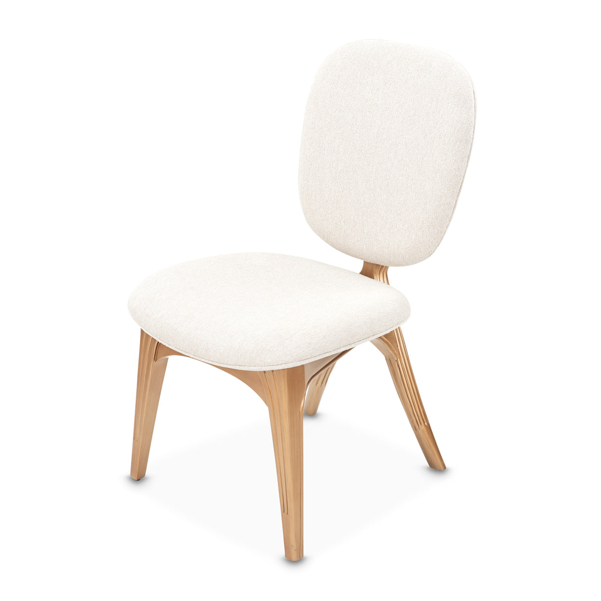 Camellia Field Pecan Warm Pecan Camellia Field Vanity Chair Warm Pecan from Michael Amini - Luna Furniture