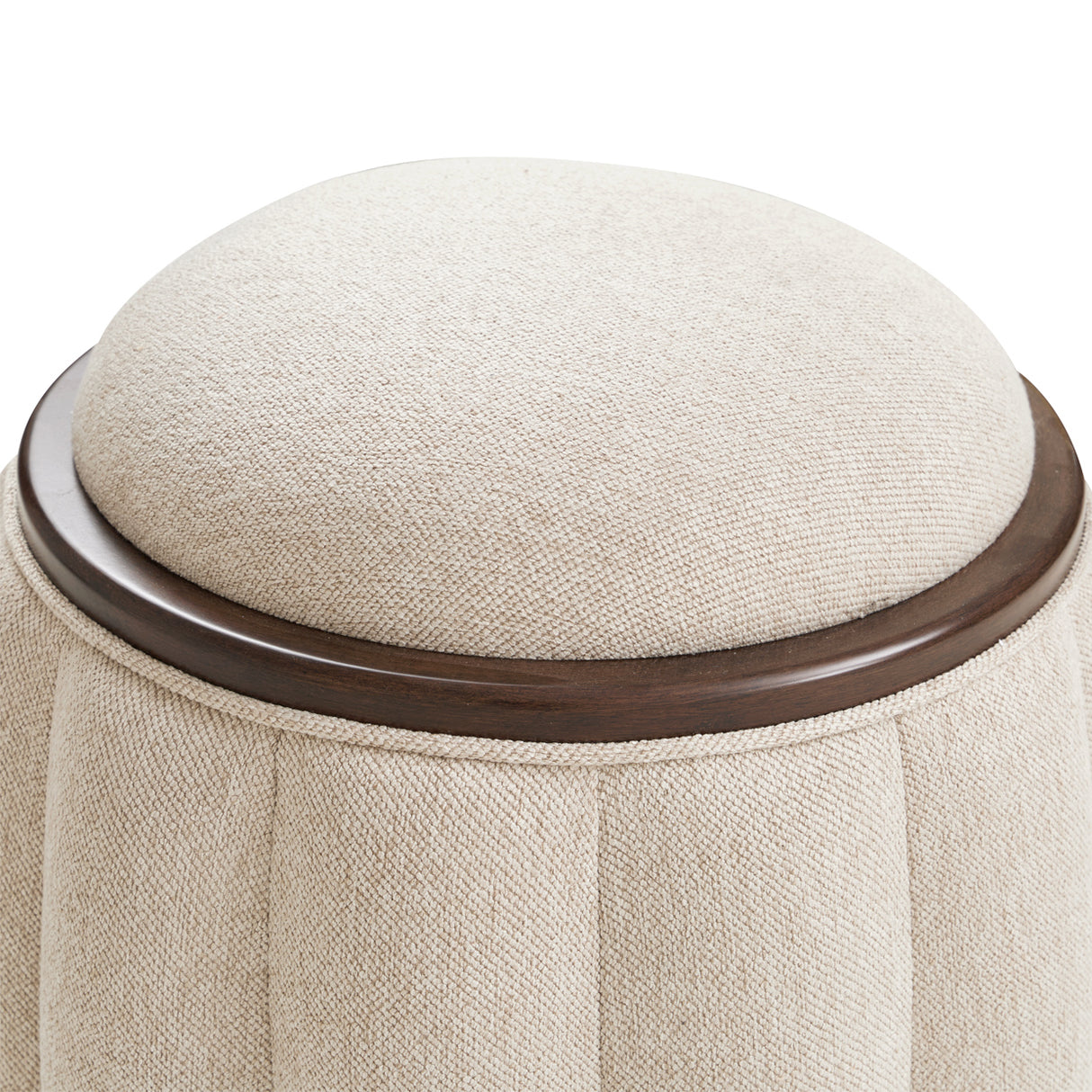 Camellia Field Pecan Warm Pecan Camellia Field Round Bench Warm Pecan from Michael Amini - Luna Furniture