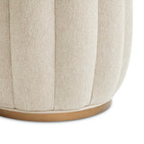 Camellia Field Pecan Warm Pecan Camellia Field Round Bench Warm Pecan from Michael Amini - Luna Furniture
