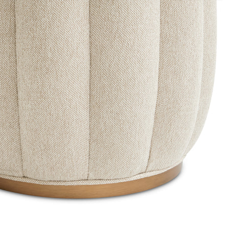 Camellia Field Pecan Warm Pecan Camellia Field Round Bench Warm Pecan from Michael Amini - Luna Furniture