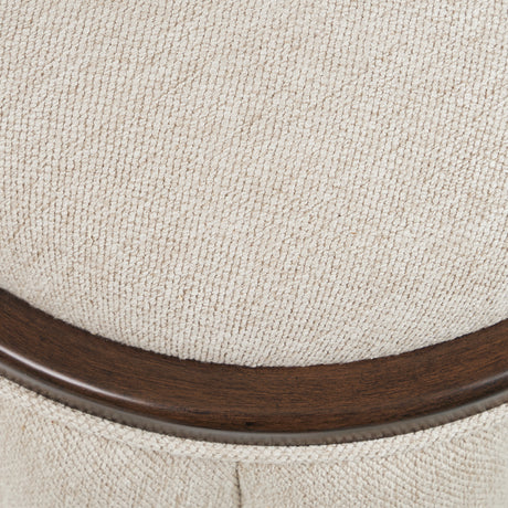 Camellia Field Pecan Warm Pecan Camellia Field Round Bench Warm Pecan from Michael Amini - Luna Furniture