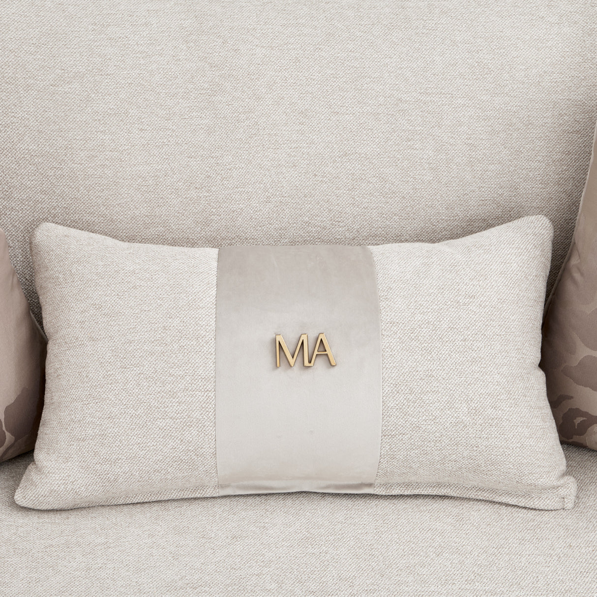 Camellia Field Pecan Warm Pecan Camellia Field Sofa Linen Warm Pecan from Michael Amini - Luna Furniture