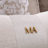 Camellia Field Pecan Warm Pecan Camellia Field Asymmetrical Sofa Linen Warm Pecan from Michael Amini - Luna Furniture