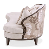 Camellia Field Pecan Warm Pecan Camellia Field Asymmetrical Sofa Linen Warm Pecan from Michael Amini - Luna Furniture
