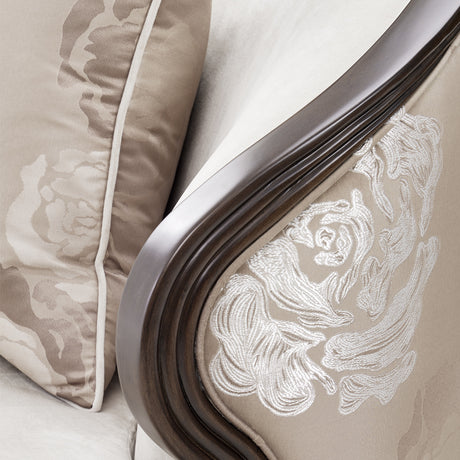 Camellia Field Pecan Warm Pecan Camellia Field Matching Chair Linen Warm Pecan from Michael Amini - Luna Furniture