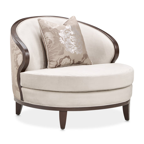 Camellia Field Pecan Warm Pecan Camellia Field Matching Chair Linen Warm Pecan from Michael Amini - Luna Furniture
