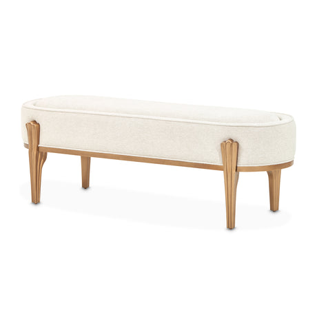 Camellia Field Pecan Warm Pecan Camellia Field Bench Warm Pecan from Michael Amini - Luna Furniture