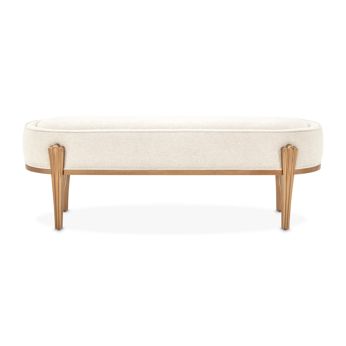 Camellia Field Pecan Warm Pecan Camellia Field Bench Warm Pecan from Michael Amini - Luna Furniture