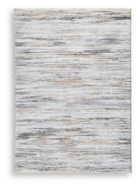 Nace Gray/Brown/White Medium Rug from Ashley Furniture - Luna Furniture