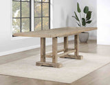 Napa 108-Inch Counter Table with/2 18-inch Leaves, Sand from Steve Silver - Luna Furniture