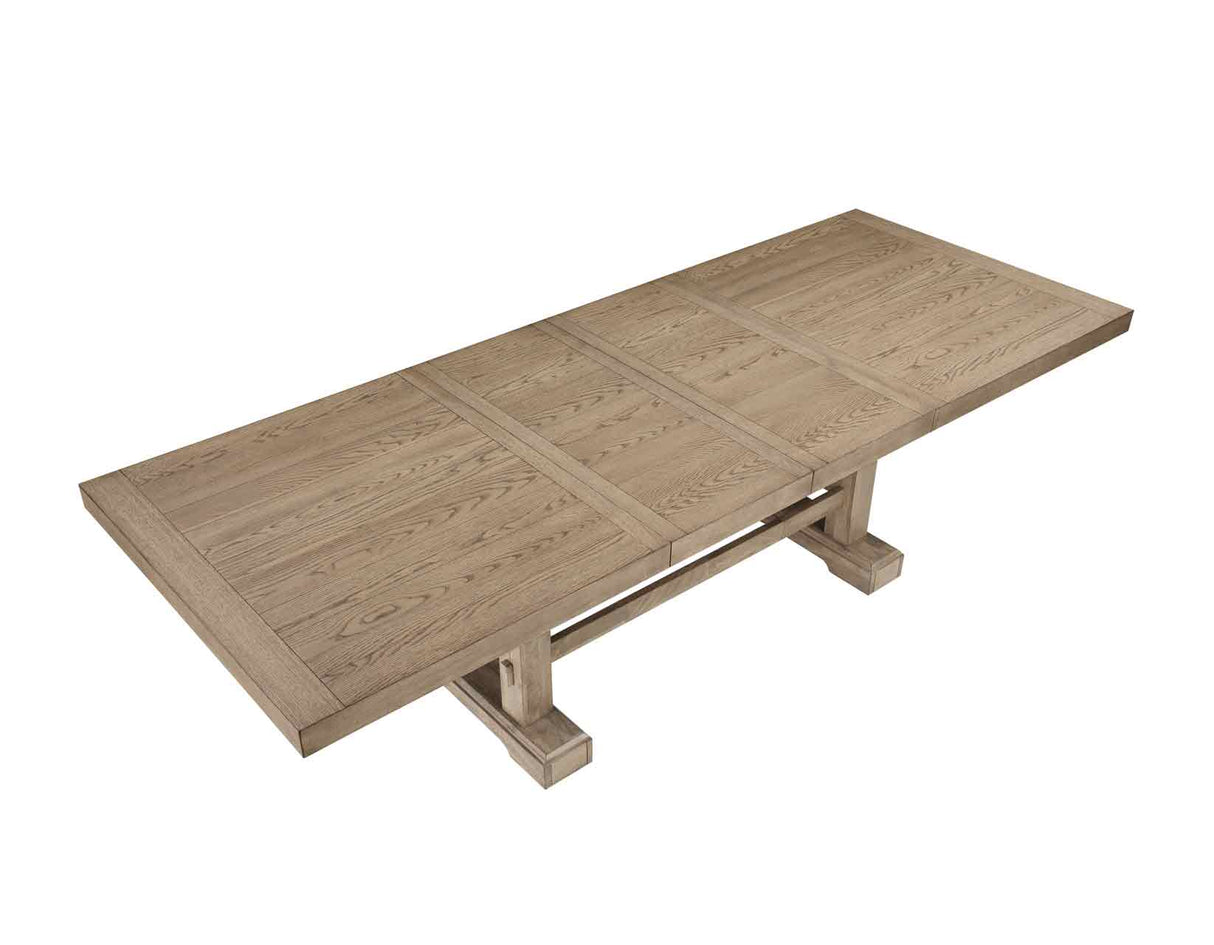 Napa 108-inch Dining Table with 2/18-inch Leaves, Sand from Steve Silver - Luna Furniture