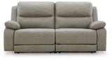Narwhal Place Pebble 2-Piece Power Reclining Loveseat from Ashley - Luna Furniture