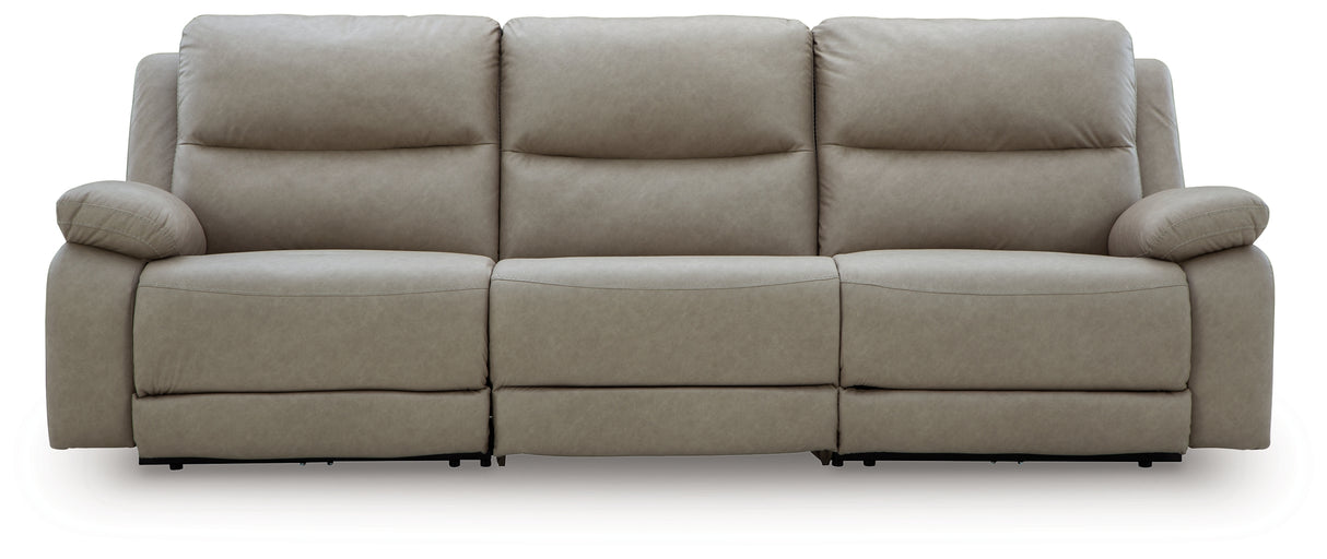 Narwhal Place Pebble 3-Piece Power Reclining Sofa from Ashley - Luna Furniture