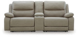 Narwhal Place Pebble 3-Piece Power Reclining Loveseat with Console from Ashley - Luna Furniture