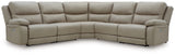 Narwhal Place Pebble 5-Piece Power Reclining Sectional from Ashley - Luna Furniture