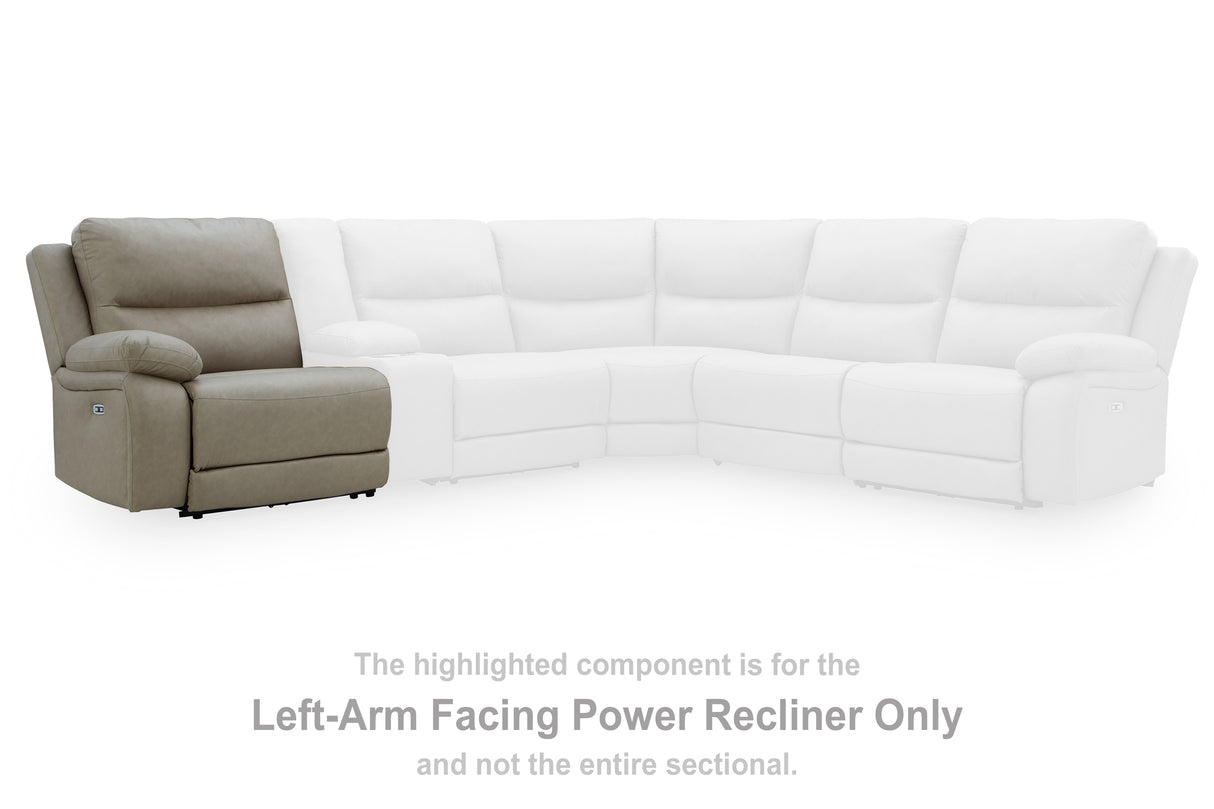 Narwhal Place Pebble Left-Arm Facing Power Recliner from Ashley - Luna Furniture