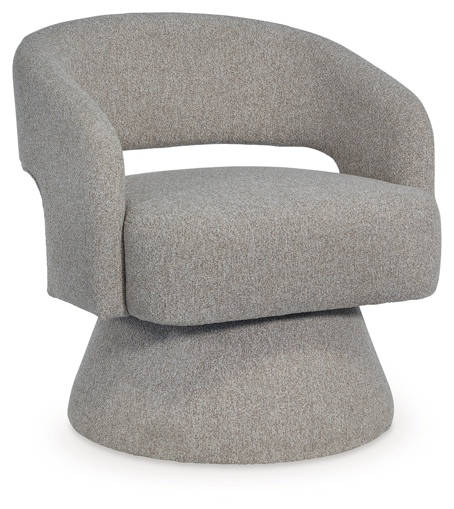 Nashkins Pebble Swivel Accent Chair from Ashley - Luna Furniture