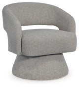 Nashkins Pebble Swivel Accent Chair from Ashley - Luna Furniture