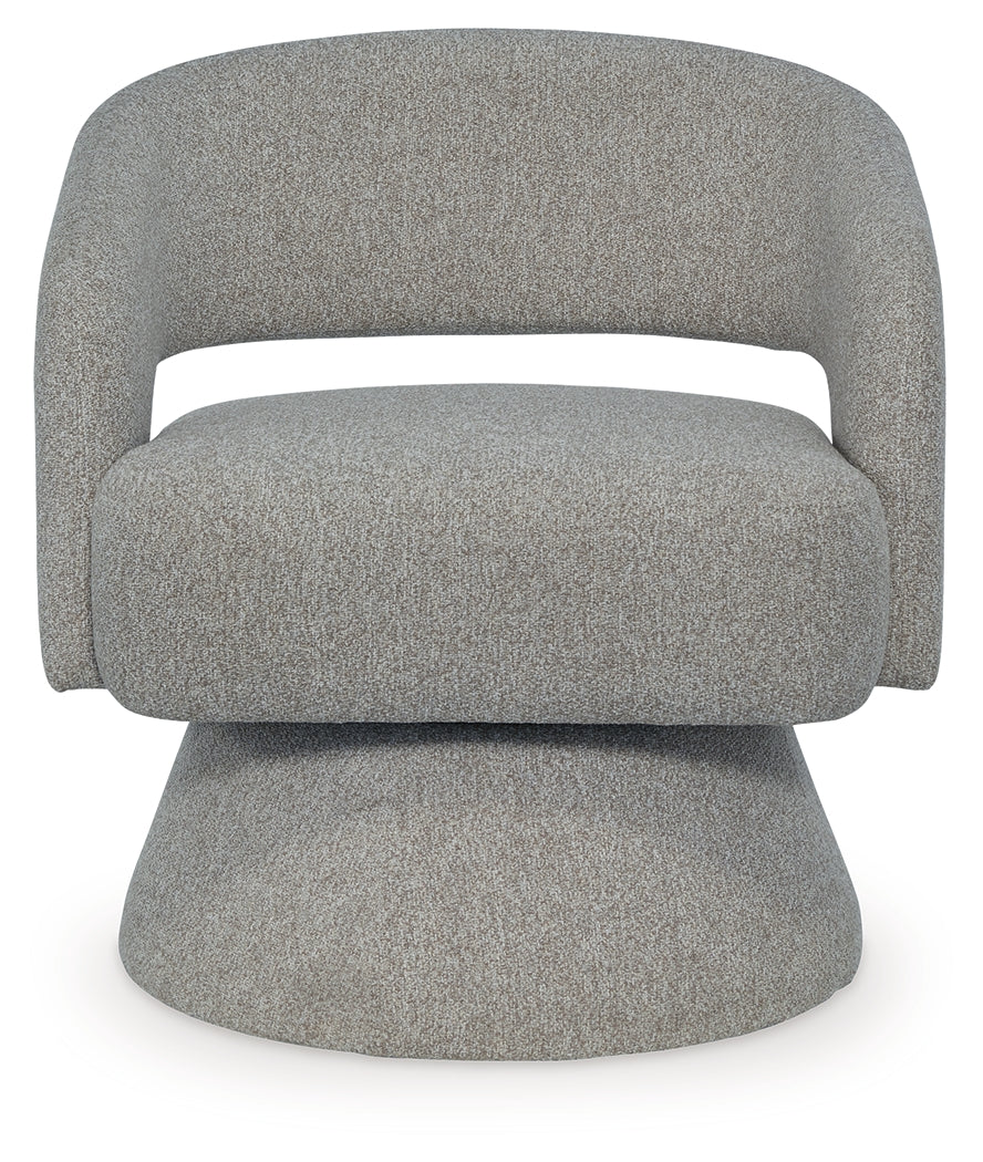 Nashkins Pebble Swivel Accent Chair from Ashley - Luna Furniture