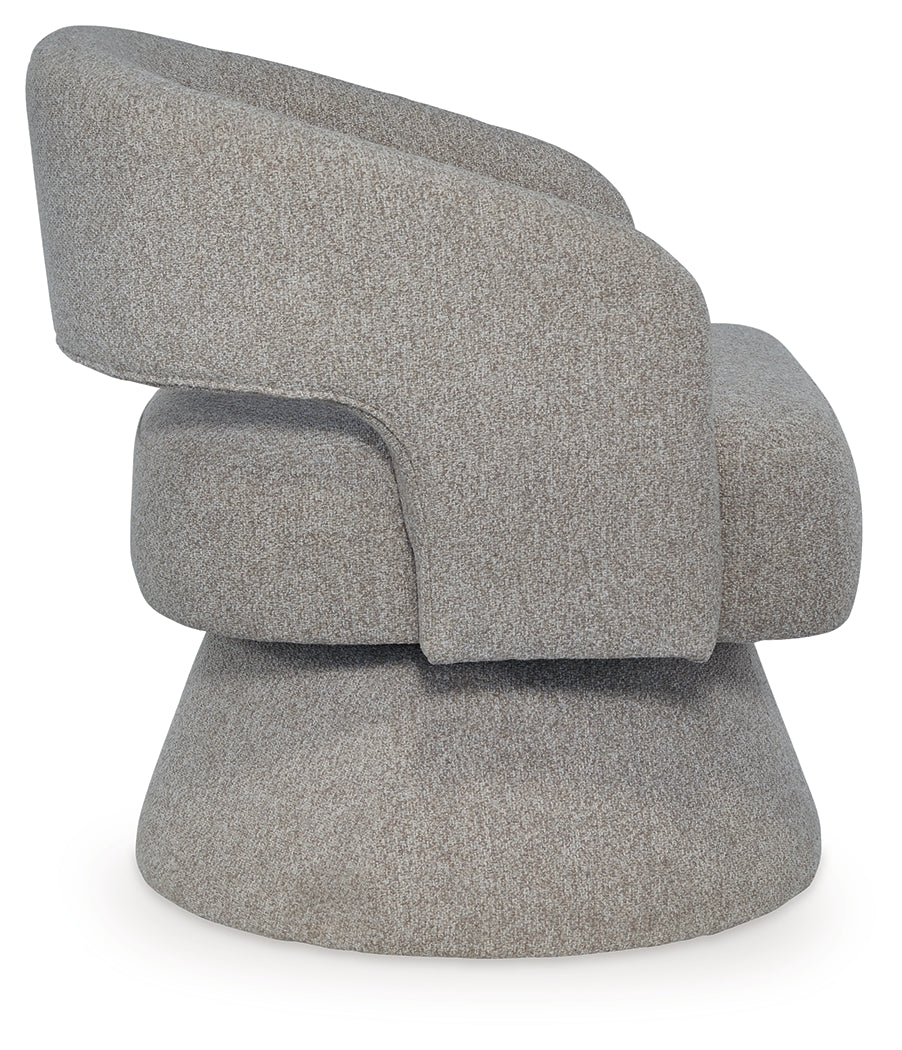 Nashkins Pebble Swivel Accent Chair from Ashley - Luna Furniture