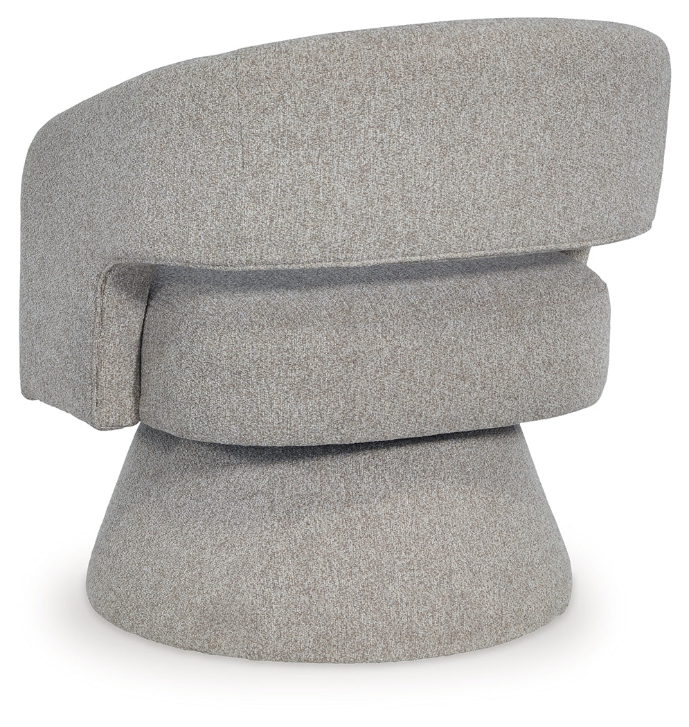 Nashkins Pebble Swivel Accent Chair from Ashley - Luna Furniture