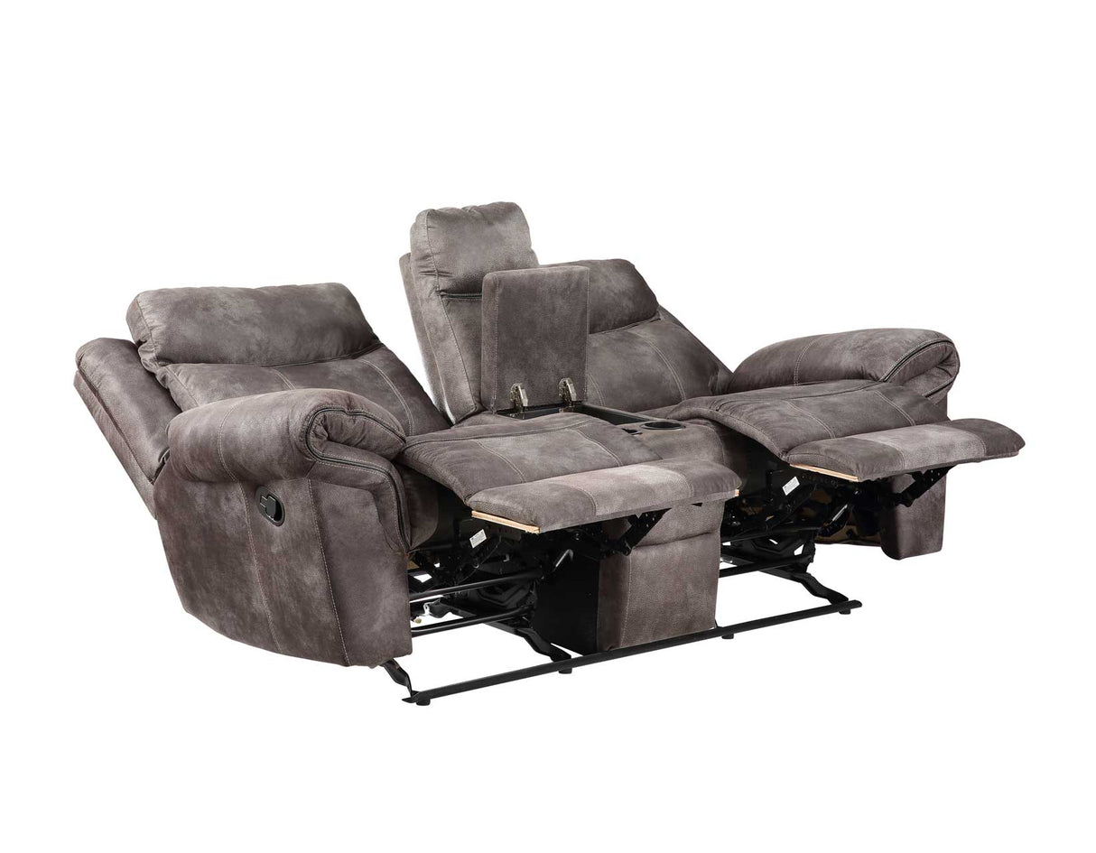 Nashville Gray 3-Piece Reclining Living Room Set from Steve Silver - Luna Furniture