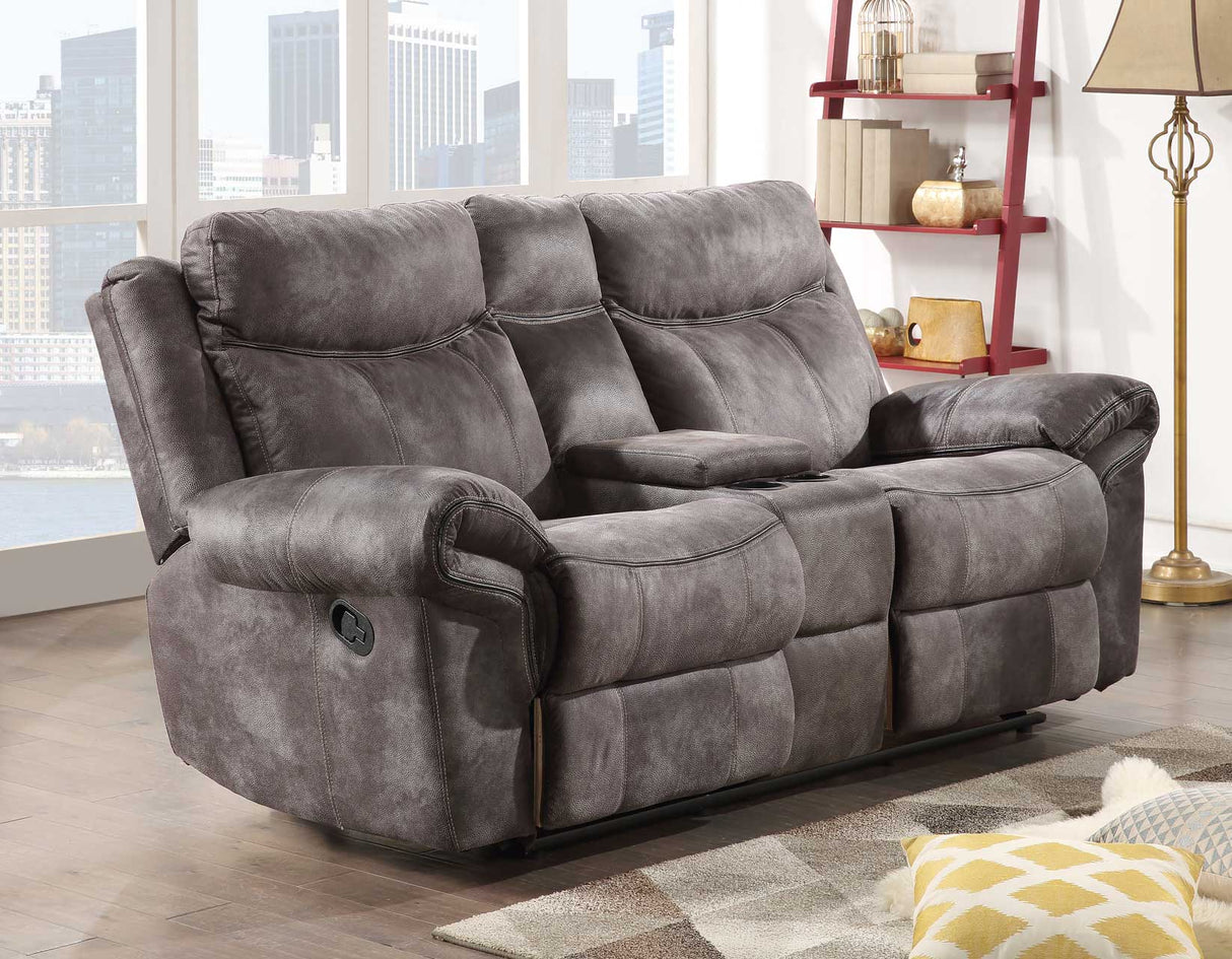 Nashville Gray 3-Piece Reclining Living Room Set from Steve Silver - Luna Furniture