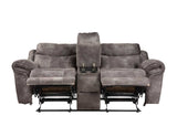 Nashville Gray Manual Glider Recliner Console Loveseat from Steve Silver - Luna Furniture
