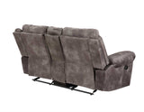 Nashville Gray Manual Glider Recliner Console Loveseat from Steve Silver - Luna Furniture