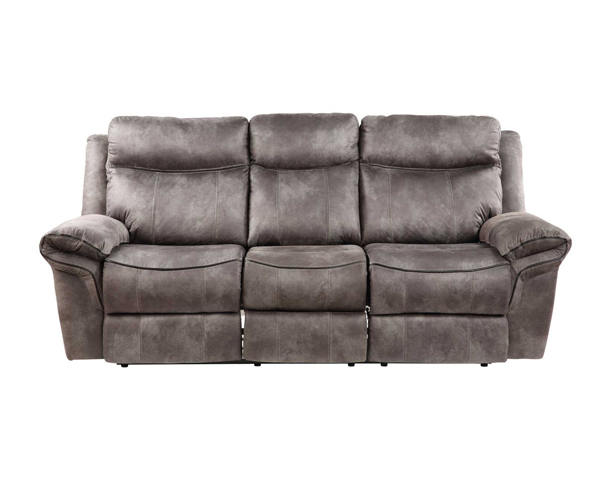 Nashville Gray Reclining Sofa w/Drop-Down Console from Steve Silver - Luna Furniture