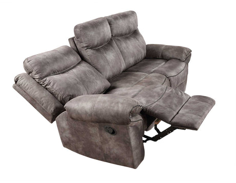 Nashville Gray Reclining Sofa w/Drop-Down Console from Steve Silver - Luna Furniture