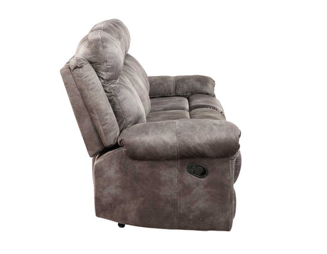 Nashville Gray Reclining Sofa w/Drop-Down Console from Steve Silver - Luna Furniture