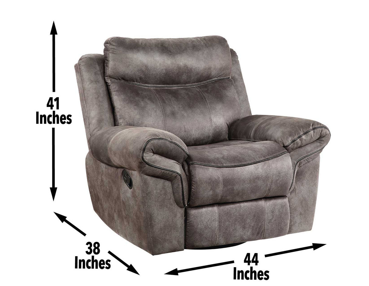 Nashville Gray Swivel Glider Recliner from Steve Silver - Luna Furniture