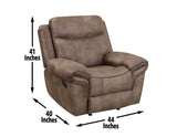 Nashville Cocoa Swivel Glider Recliner from Steve Silver - Luna Furniture