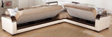 Natural Naomi Light Brown Storage Sleeper Sectional from Bellona - Luna Furniture