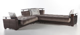 Natural Prestige Brown Storage Sleeper Sectional from Bellona - Luna Furniture
