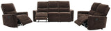 Navarro Dark Brown Chenille Reclining Living Room Set from Coaster - Luna Furniture