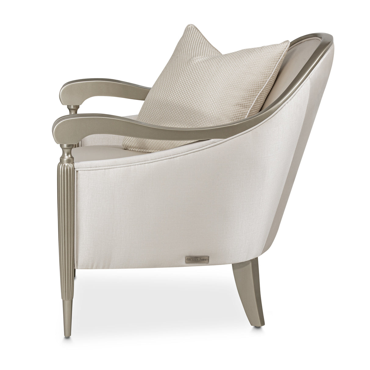 London Place Lt. Champagne Accent Chair from Michael Amini - Luna Furniture