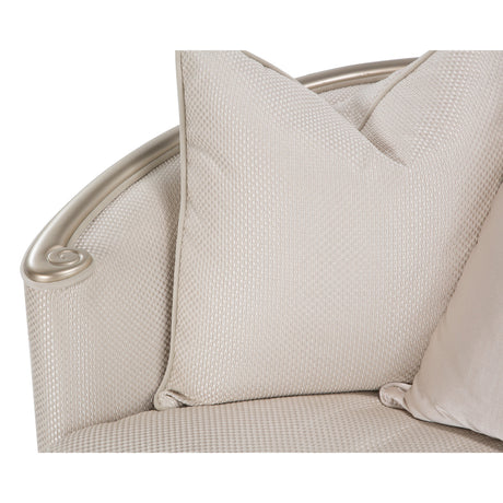 London Place Lt. Champagne Chair & A Half from Michael Amini - Luna Furniture