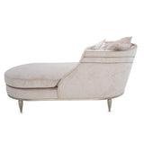 London Place Lt. Champagne Chaise from Michael Amini - Luna Furniture
