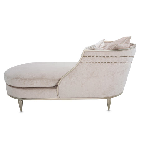 London Place Lt. Champagne Chaise from Michael Amini - Luna Furniture
