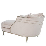 London Place Lt. Champagne Chaise from Michael Amini - Luna Furniture
