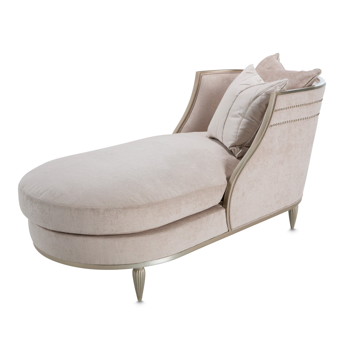 London Place Lt. Champagne Chaise from Michael Amini - Luna Furniture