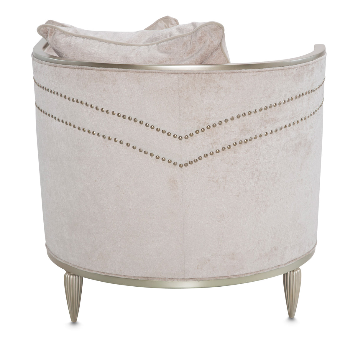 London Place Lt. Champagne Chaise from Michael Amini - Luna Furniture
