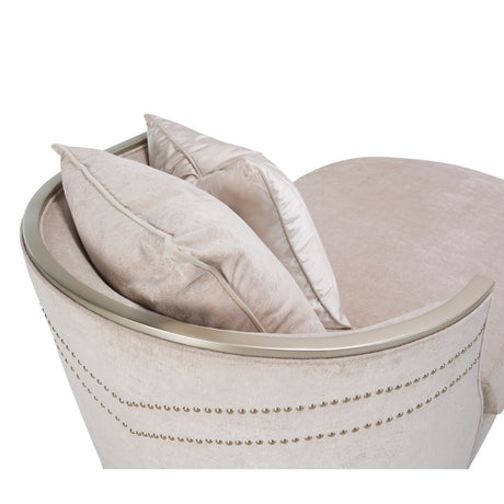 London Place Lt. Champagne Chaise from Michael Amini - Luna Furniture